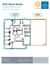 1010 W Baker Rd, Baytown, TX à louer Plan d’étage– Image 2 sur 2