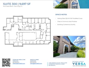45 S Park Blvd, Glen Ellyn, IL à louer Plan d’étage– Image 1 sur 1