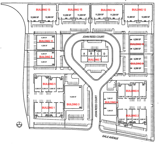 1306-1308 S John Reed Ct, City Of Industry, CA à louer - Plan de site – Image 3 sur 4