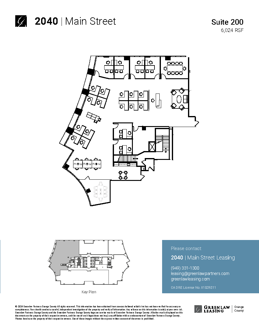 2040 Main St, Irvine, CA à louer Plan d’étage– Image 1 sur 2