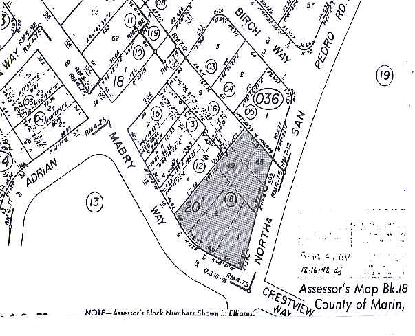 405 N San Pedro Rd, San Rafael, CA à vendre - Plan cadastral – Image 2 sur 18