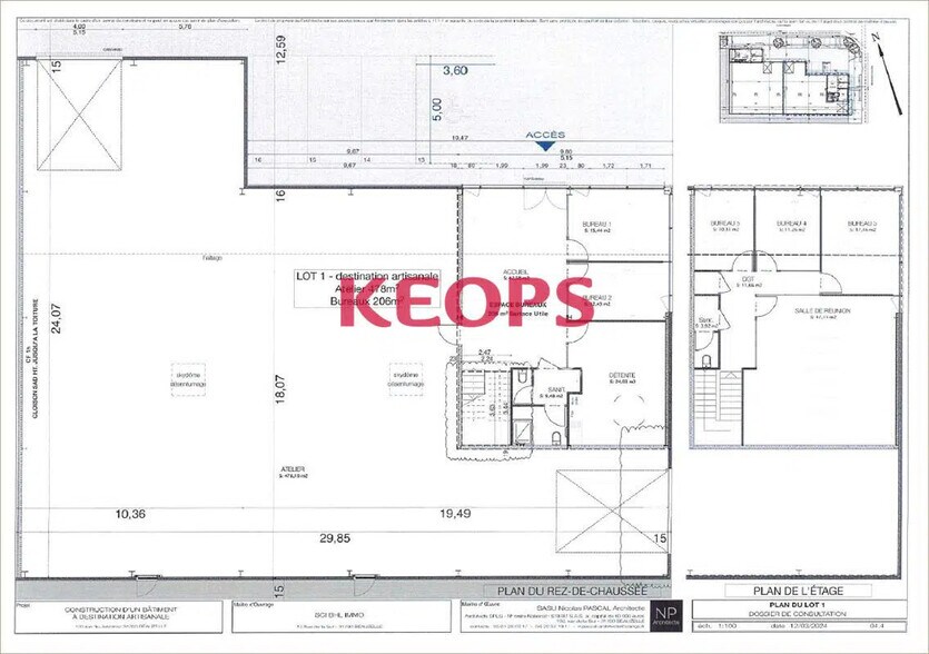 Local d’activités dans Beauzelle à louer - Plan d’étage – Image 3 sur 6