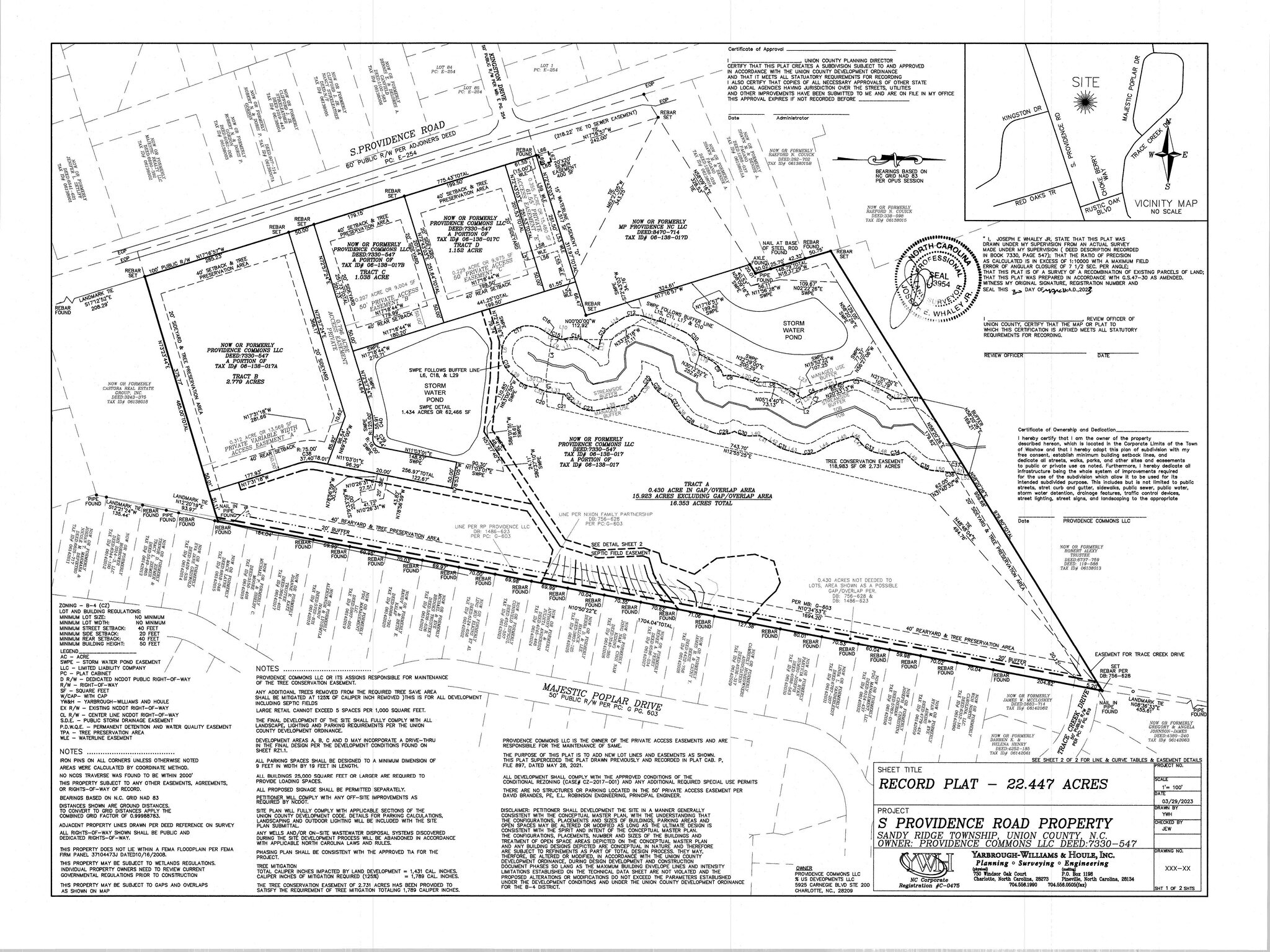 3621 S Providence Rd, Waxhaw, NC à vendre Plan cadastral– Image 1 sur 3
