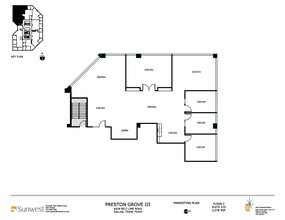 6009 Belt Line Rd, Dallas, TX à louer Plan d’étage– Image 1 sur 9