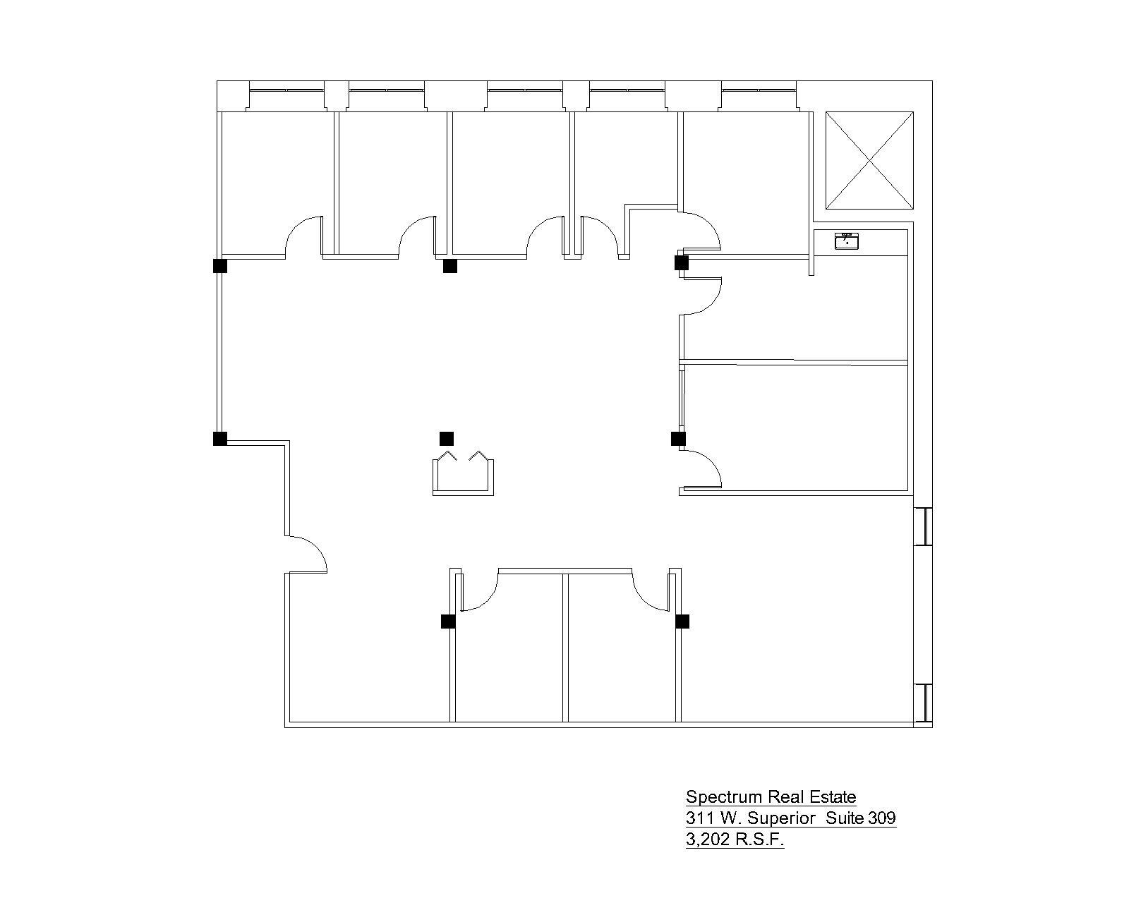 311 W Superior St, Chicago, IL à louer Plan d’étage– Image 1 sur 1