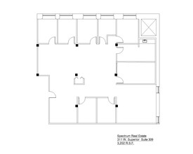 311 W Superior St, Chicago, IL à louer Plan d’étage– Image 1 sur 1