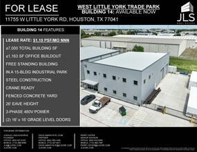 11755 W Little York Rd, Houston, TX à louer Photo intérieure– Image 1 sur 3