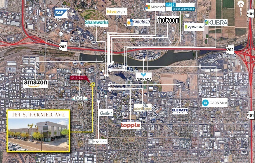 464 S Farmer Ave, Tempe, AZ à louer - Aérien – Image 2 sur 12