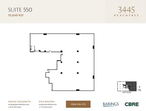 3445 Peachtree Rd NE, Atlanta, GA à louer Plan d’étage– Image 2 sur 2