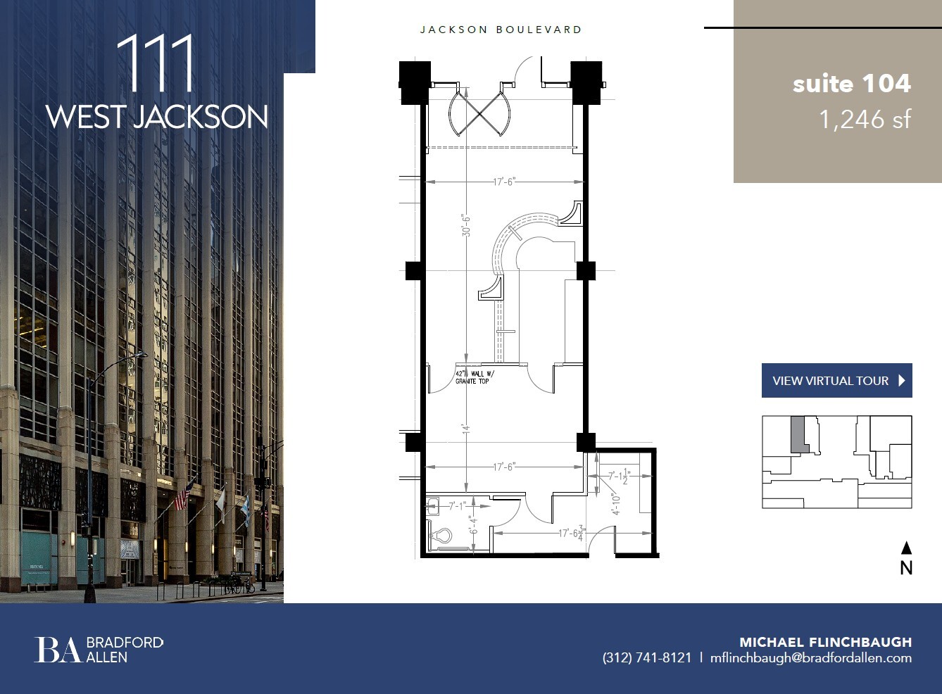 111 W Jackson Blvd, Chicago, IL à louer Plan d’étage– Image 1 sur 6