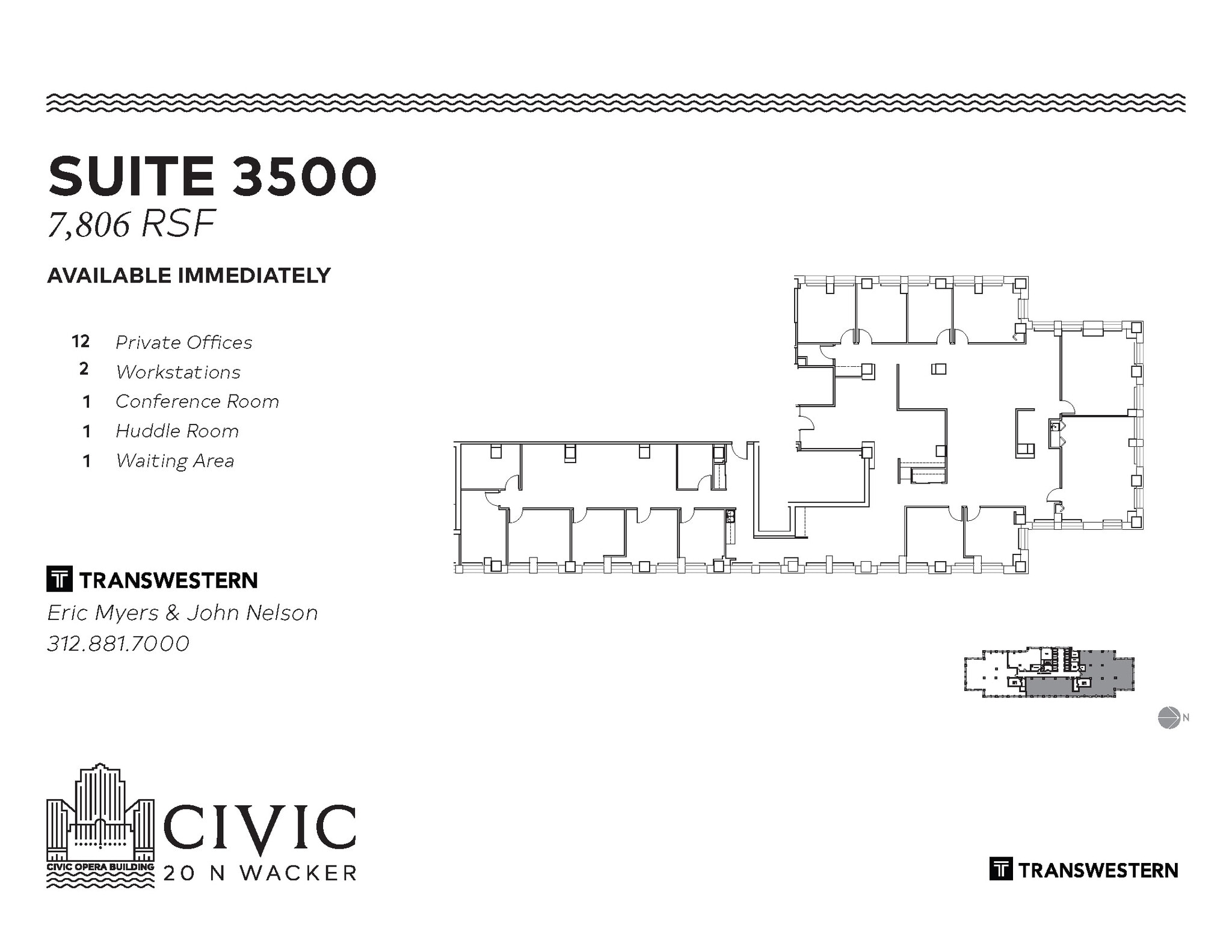 20 N Wacker Dr, Chicago, IL à louer Plan d’étage– Image 1 sur 1