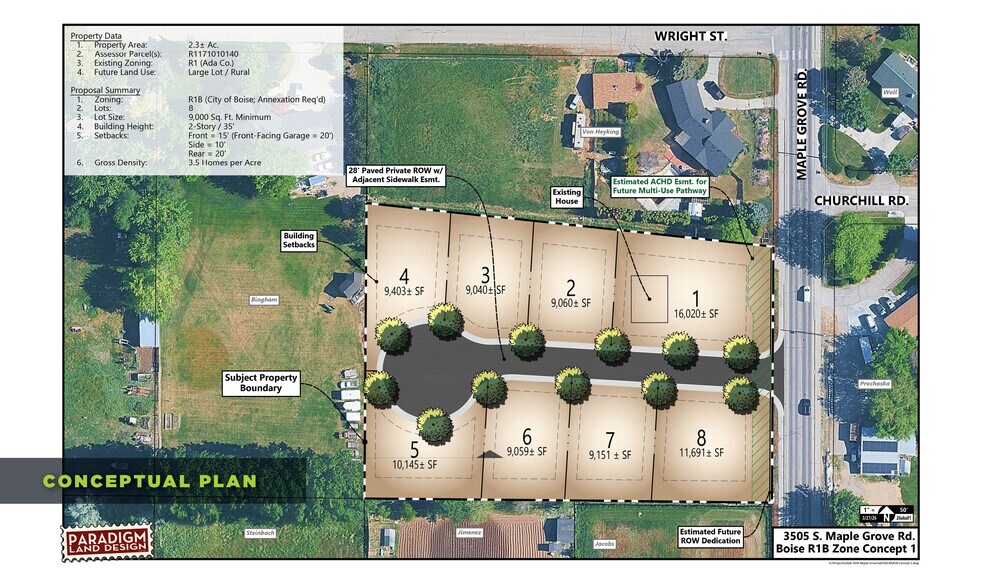 3505 S Maple Grove Rd, Boise, ID à vendre - Plan de site – Image 3 sur 6