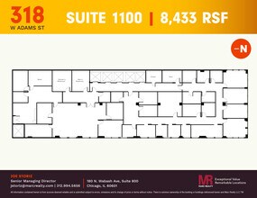 318 W Adams St, Chicago, IL à louer Plan d’étage– Image 1 sur 12