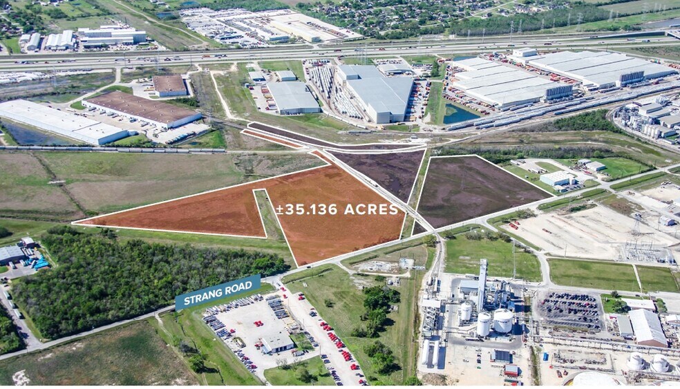 11604-11701 Strang Rd, La Porte, TX à vendre - Aérien – Image 2 sur 5