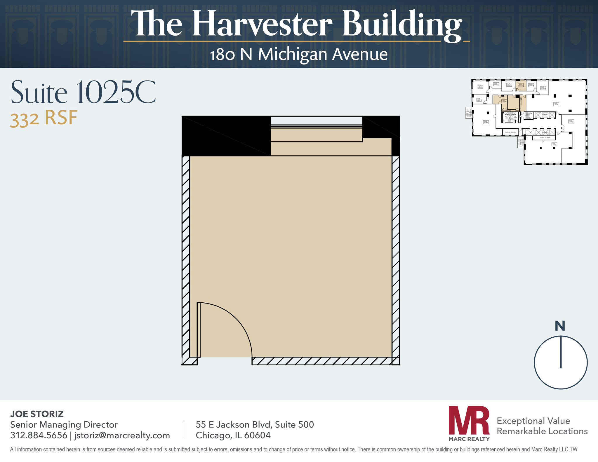 180 N Michigan Ave, Chicago, IL à louer Plan d’étage– Image 1 sur 3