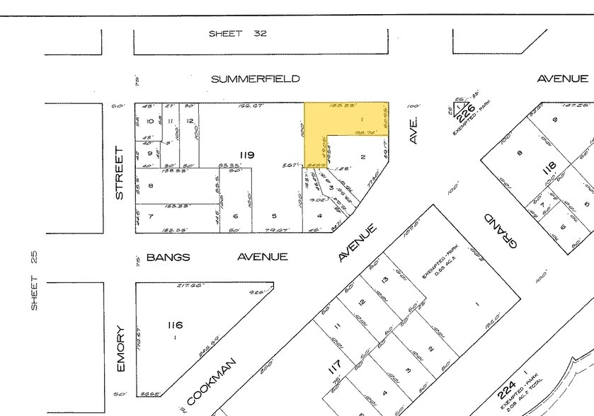 511 Cookman Ave, Asbury Park, NJ à vendre - Plan cadastral – Image 2 sur 5
