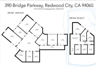 370-390 Bridge Pky, Redwood City, CA à louer Plan d’étage– Image 1 sur 1