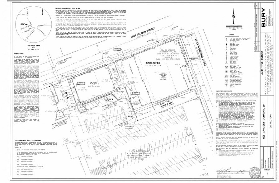 HEB Pad Site, Del Rio, TX à louer - Plan cadastral – Image 2 sur 2