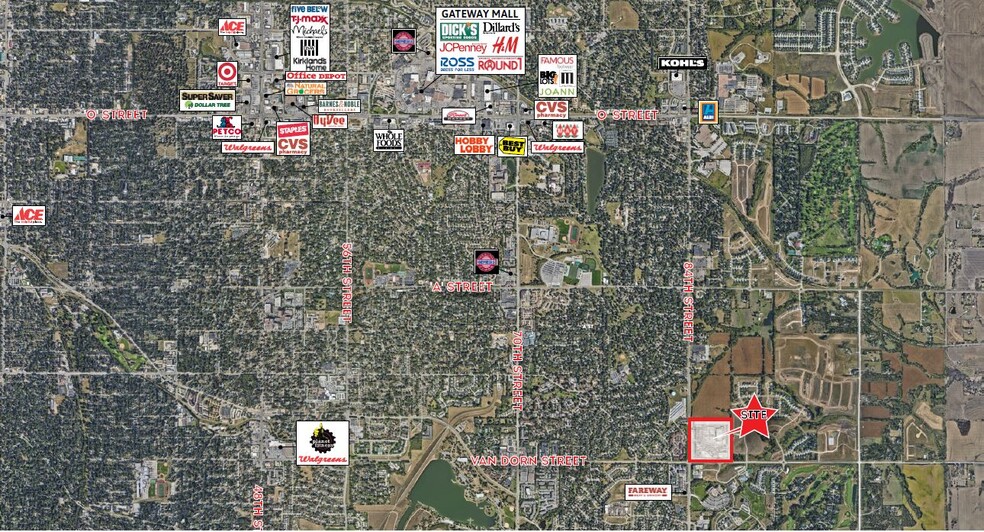 Van Dorn & S 84th St, Lincoln, NE à louer - Aérien – Image 2 sur 3
