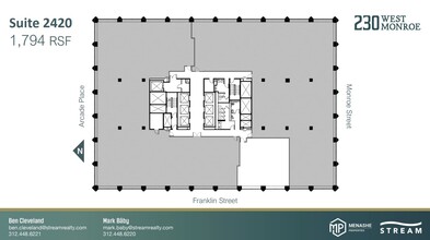 230 W Monroe St, Chicago, IL à louer Plan d’étage– Image 1 sur 1