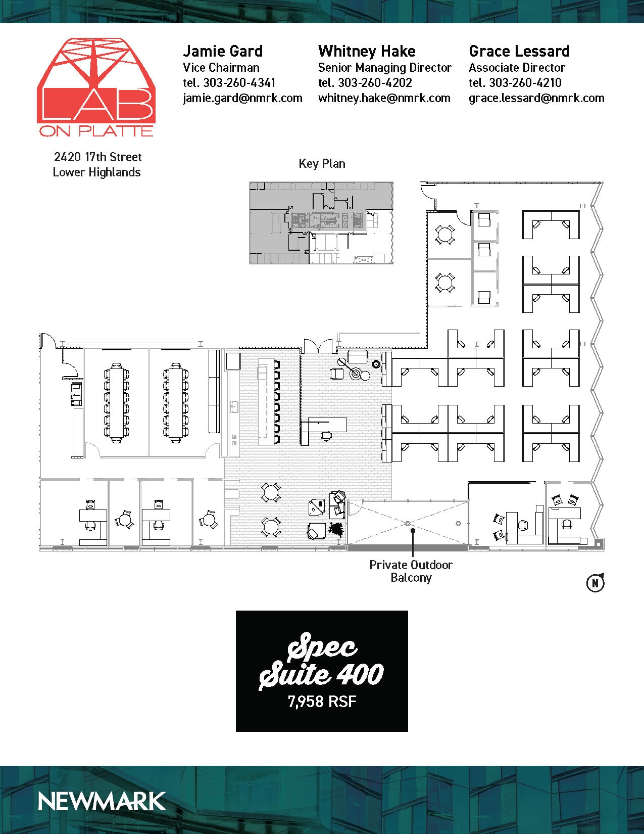 2420 17th St, Denver, CO à louer Plan d’étage– Image 1 sur 2