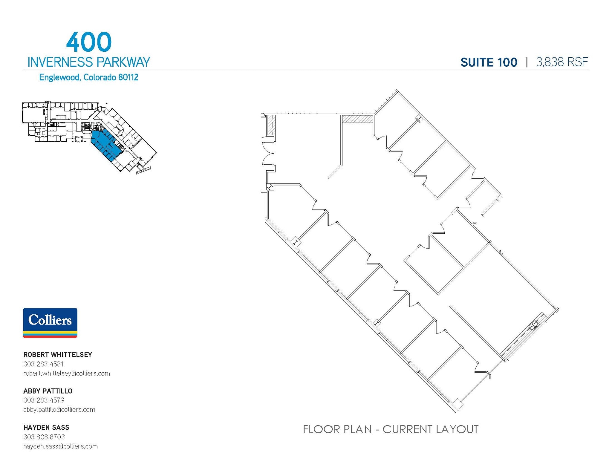 400 Inverness Pky, Englewood, CO à louer Plan d’étage– Image 1 sur 1