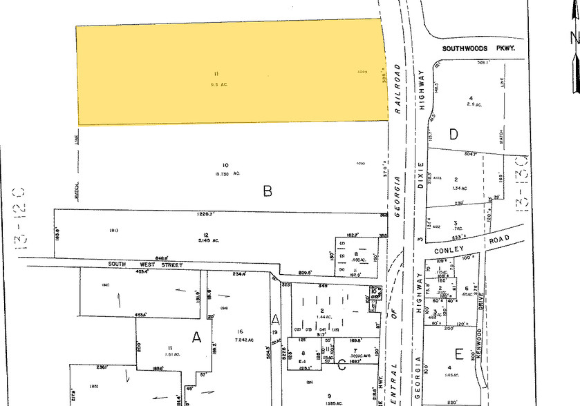 4099 Old Dixie Hwy, Atlanta, GA à louer - Plan cadastral – Image 3 sur 8