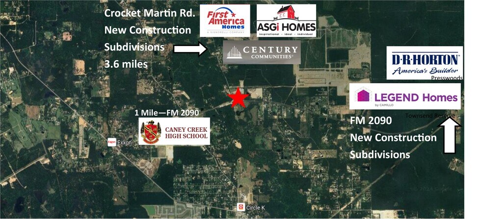 17645 FM 2090 Rd, Conroe, TX à vendre - Aérien – Image 2 sur 2