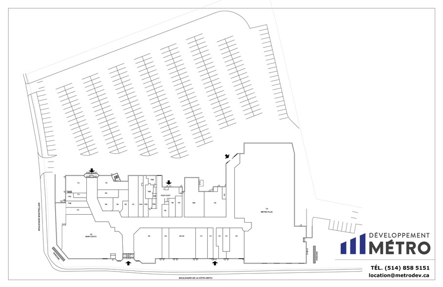 740 Boul de la Côte-Vertu, Montréal, QC à louer - Plan de site – Image 2 sur 23
