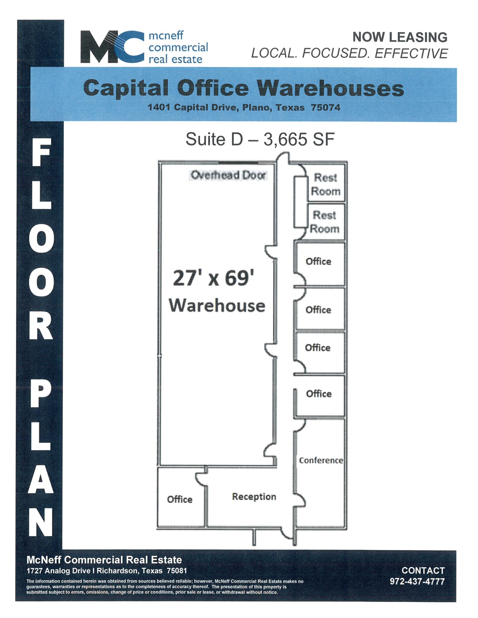 1401 Capital Ave, Plano, TX à louer Plan d’étage– Image 1 sur 1