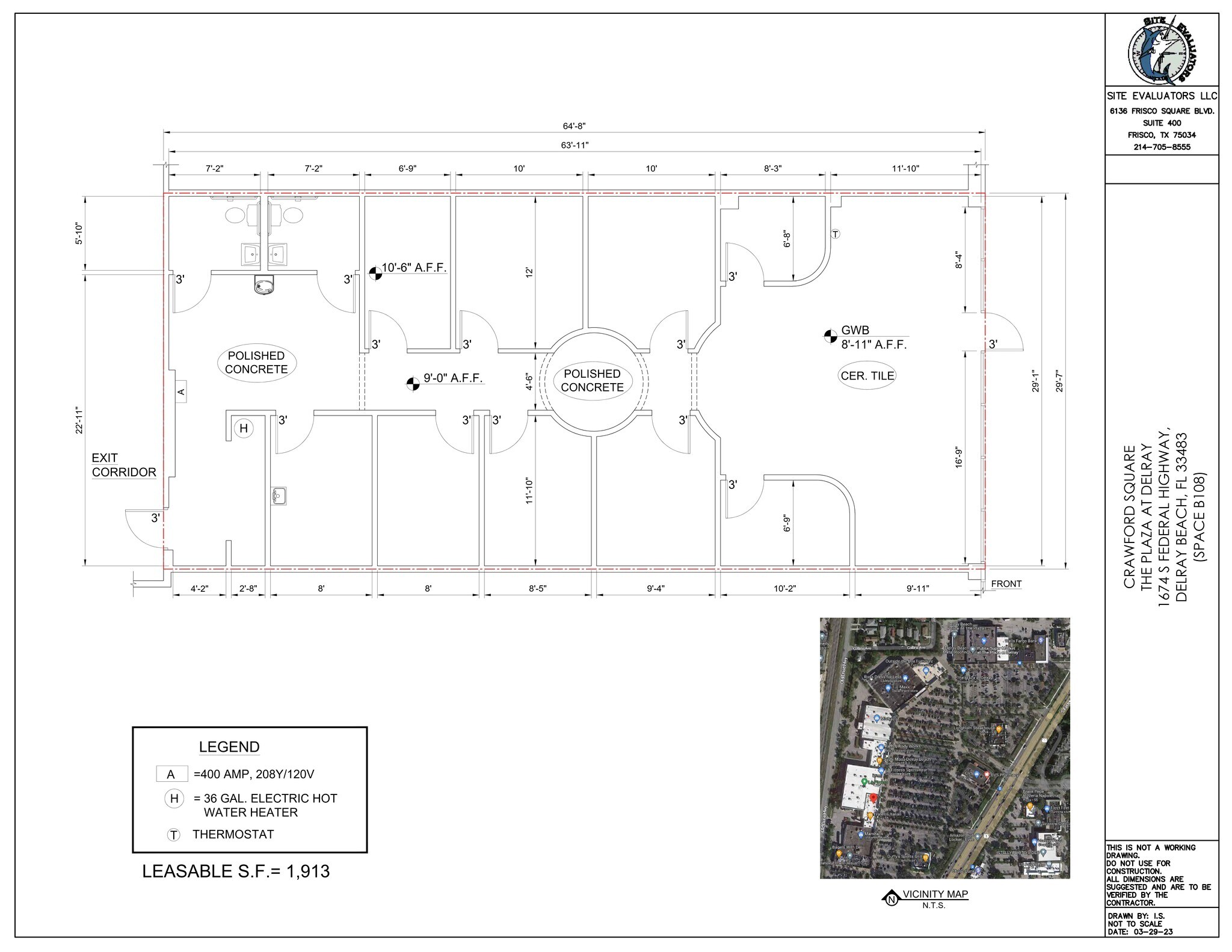 1490-1732 S Federal Hwy, Delray Beach, FL à louer Plan de site– Image 1 sur 5