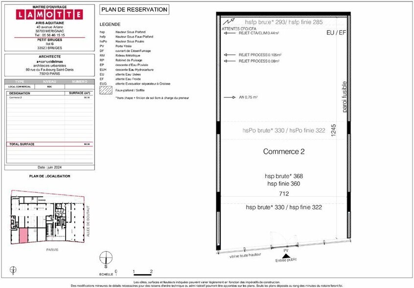 Local commercial dans Bruges à louer - Plan d’étage – Image 2 sur 2