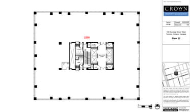 180 Dundas St W, Toronto, ON à louer Plan d’étage– Image 2 sur 2