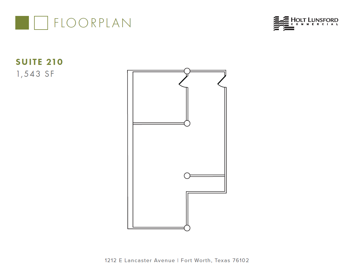 1212 E Lancaster Ave, Fort Worth, TX à louer Plan d’étage– Image 1 sur 1