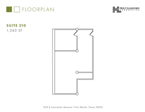 1212 E Lancaster Ave, Fort Worth, TX à louer Plan d’étage– Image 1 sur 1