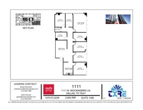 1111 W Mockingbird Ln, Dallas, TX à louer Plan d’étage– Image 1 sur 1