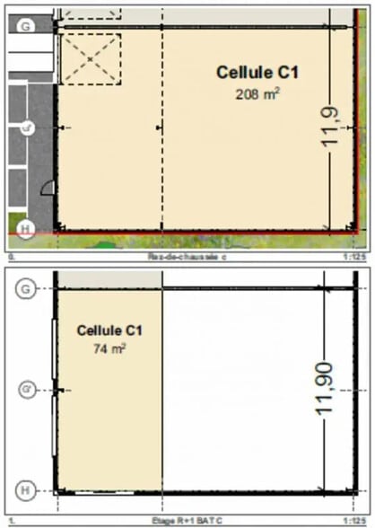 Local d'activités dans Mondeville à vendre - Plan d’étage – Image 2 sur 8