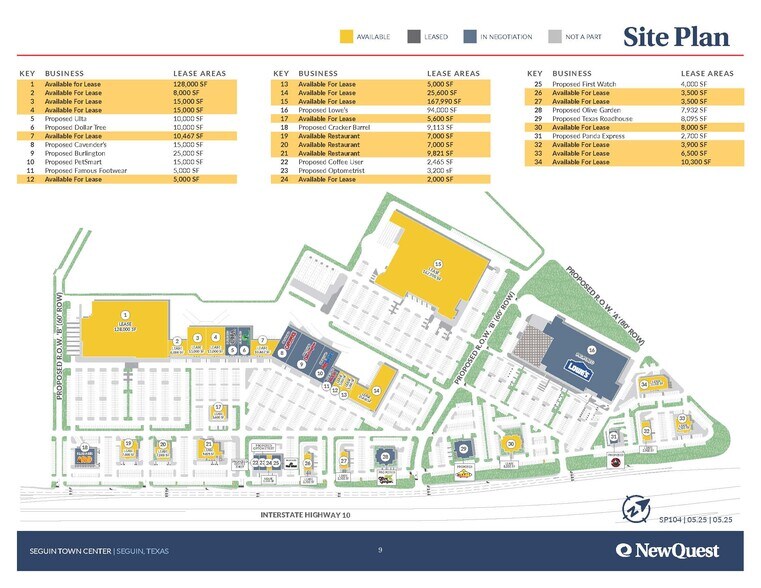 NWC I-10 & Highway 46, Seguin, TX à vendre - Plan de site – Image 3 sur 3