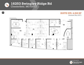 16253 Swingley Ridge Rd, Chesterfield, MO à louer Plan d’étage– Image 1 sur 1