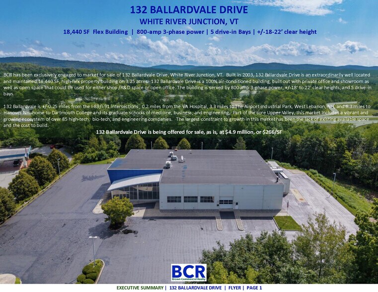 132 Ballardvale Dr, White River Junction, VT à vendre - Photo de l’immeuble – Image 1 sur 8