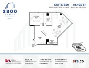 2800 N Central Ave, Phoenix, AZ à louer Plan d’étage– Image 1 sur 2