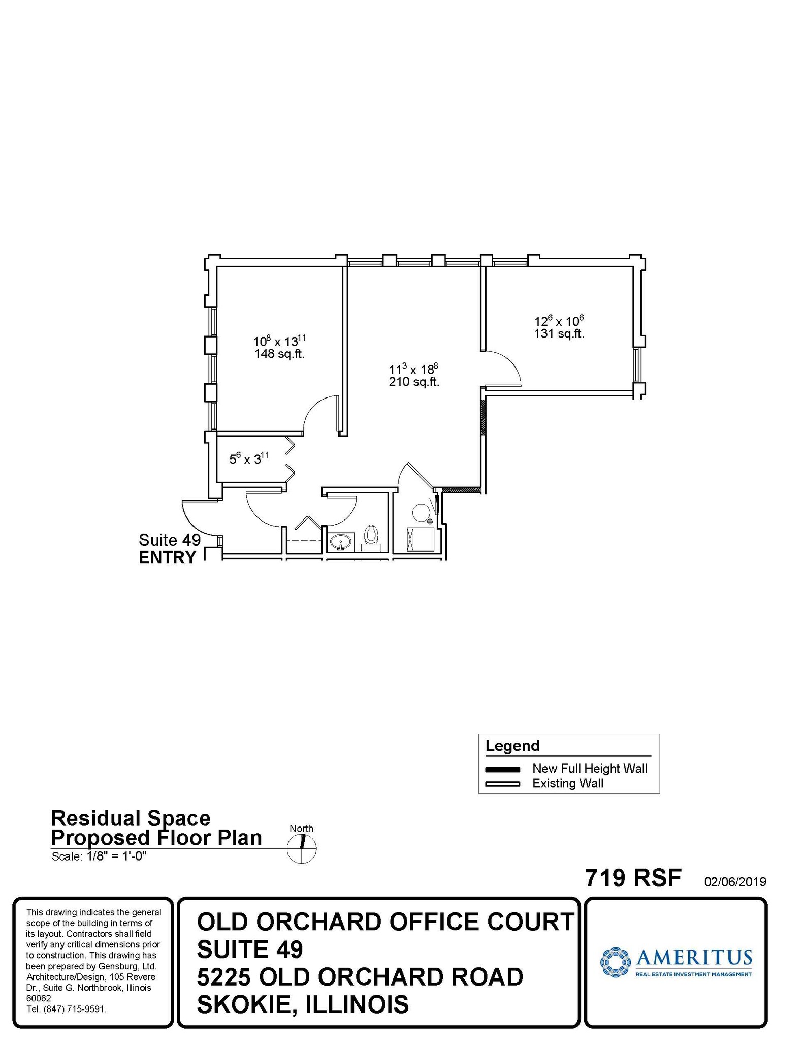 5225 Old Orchard Rd, Skokie, IL à louer Plan d’étage– Image 1 sur 1