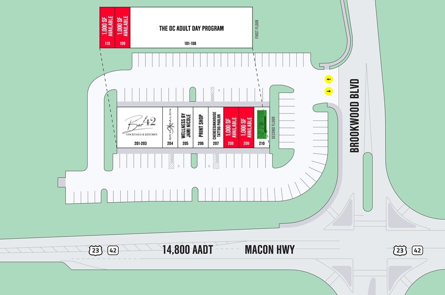 6631 Highway 42, Rex, GA à louer - Plan de site – Image 2 sur 5