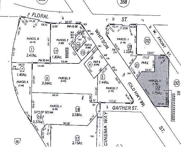 2730-2758 Whitson St, Selma, CA à louer - Plan cadastral – Image 3 sur 11