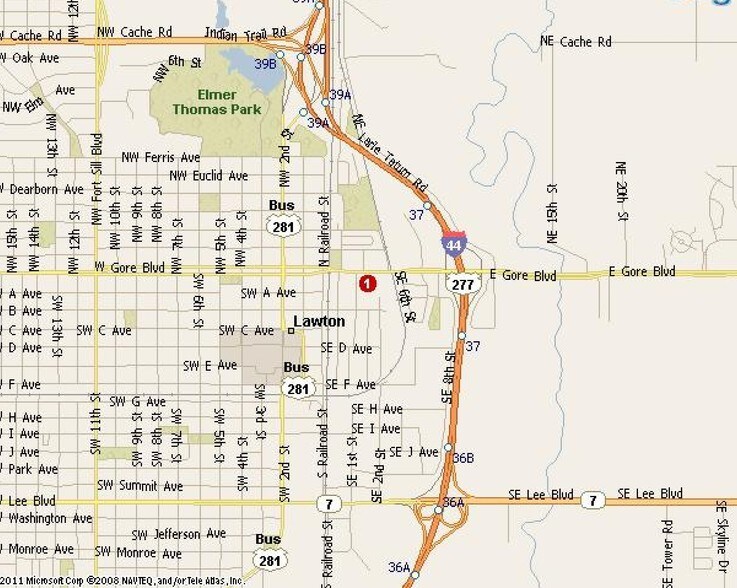 201 E Gore Blvd, Lawton, OK à vendre - Aérien – Image 2 sur 4