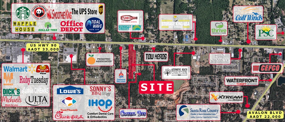 5375 Hwy 90, Pace, FL à louer - Photo de l’immeuble – Image 1 sur 3