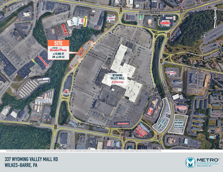 337 Wyoming Valley Mall, Wilkes Barre Township, PA à vendre - Aérien – Image 2 sur 2