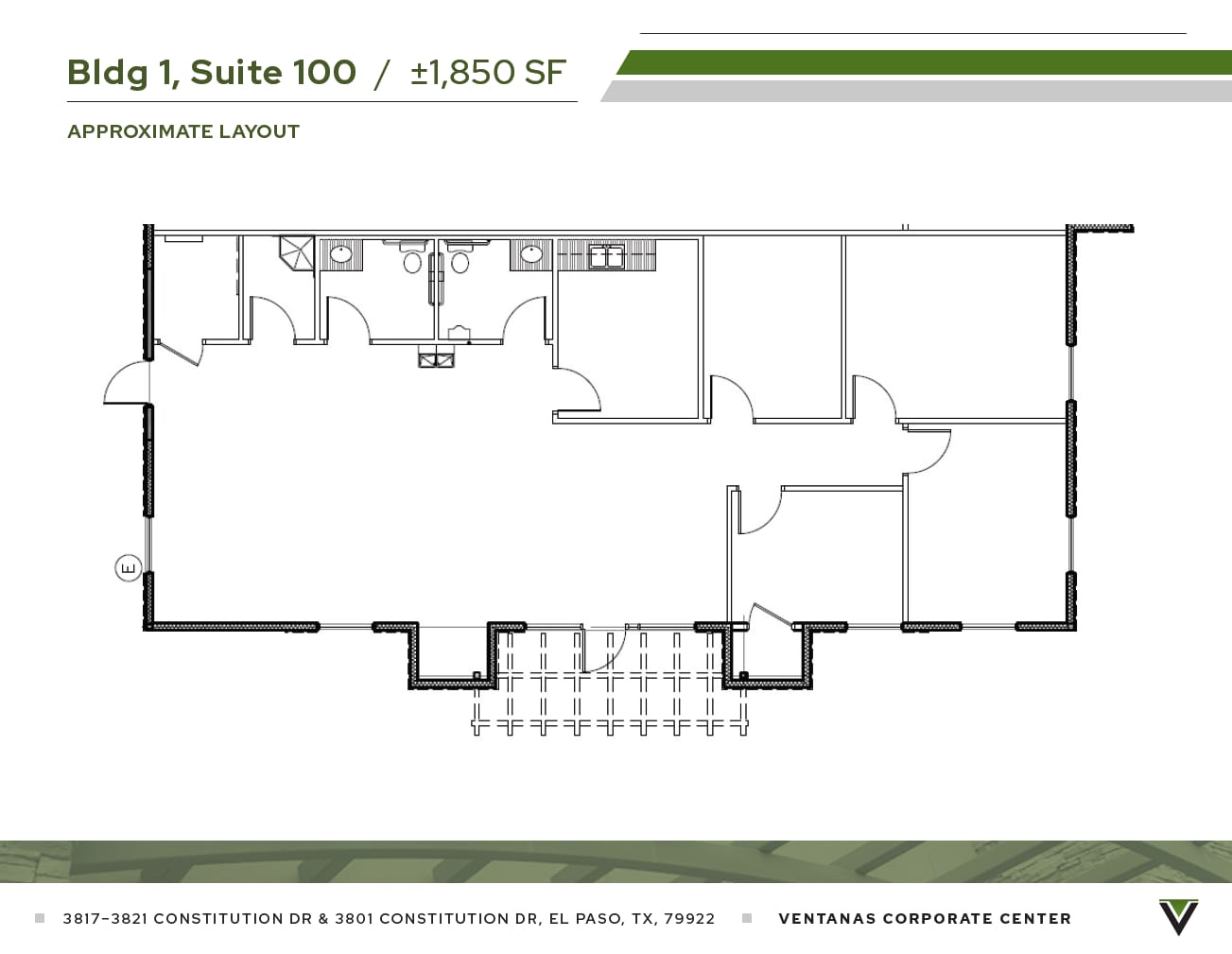3821 Constitution Dr, El Paso, TX à louer Plan d’étage– Image 1 sur 2
