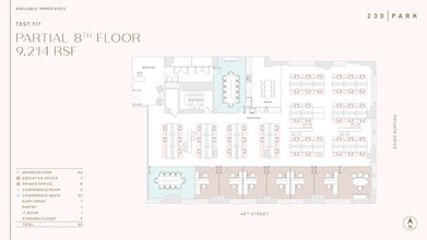 230 Park Ave, New York, NY à louer Plan d’étage– Image 1 sur 5