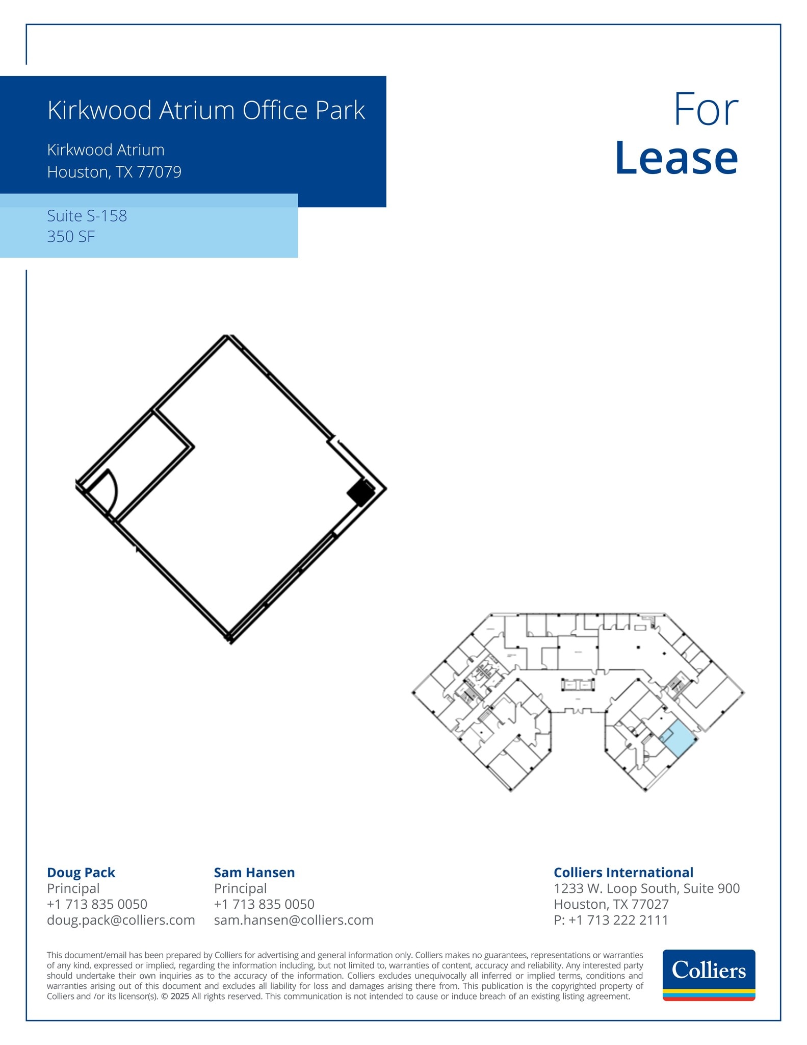 11777 Katy Fwy, Houston, TX à louer Plan de site– Image 1 sur 2